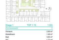 | AB SOFORT VERFÜGBAR | INNENHOFSEITIG | 2 ZIMMER | ASPERNSTRASSE U2 | NEUBAU | TERRASSE | TOP INFRASTRUKTUR