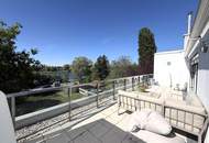 Klimatisierte 4 Zimmer und 2 Terrassen mit Blick auf die alte Donau // Air conditioned 4 rooms and 2 terraces viewing the alte Donau //