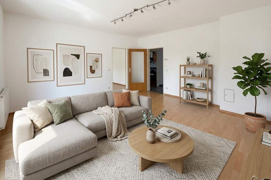 Sonnige Wohnung mit schöner Raumaufteilung, Balkon, 2 Parkplätze, Wohnung-kauf, 290.000,€, 3430 Tulln