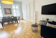 OPERNRING, STAATSOPER, klimatisierte 106 m2 Altbau, 3 Zimmer, Möblierung möglich, Extraküche, 2 Bäder, 4. Liftstock