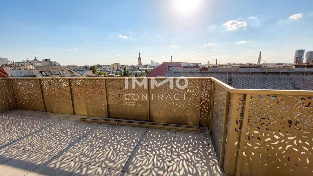 Exklusive und energiesparende Dachterrassenwohnung mit sensationell hohen Decken!