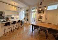 Zeitlose Eleganz trifft modernen Wohnkomfort – stilvoll sanierte 3,5-Zimmer-Altbauwohnung mit Designküche, zwei Außenflächen &amp; Toplage nahe dem Türkenschanzpark