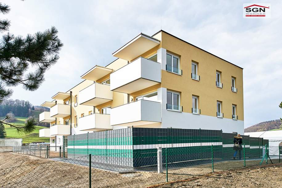 Geförderte 4- Zimmerwohnung mit Balkon und Garagenstellplatz, Wohnung-miete, 1.102,02,€, 3160 Lilienfeld