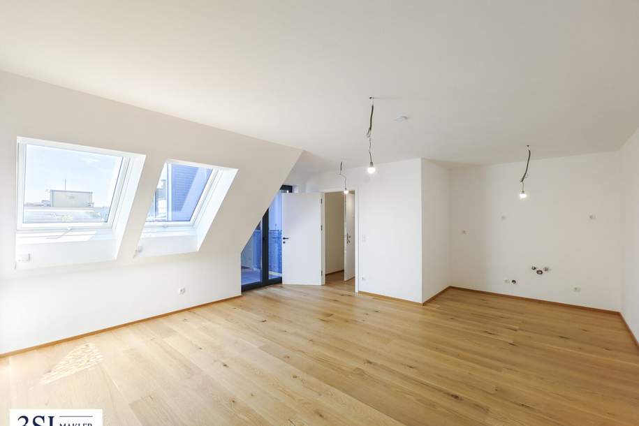 3-Zimmer Dachgeschosswohnung mit Balkon auf einer Ebene Nähe Schloss-Schönbrunn, Wohnung-kauf, 599.000,€, 1120 Wien 12., Meidling