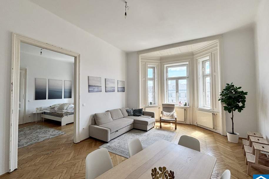 Großzügige Altbauwohnung im beliebten 6. Bezirk – mit Westbalkon zum Innenhof, Wohnung-kauf, 699.000,€, 1060 Wien 6., Mariahilf