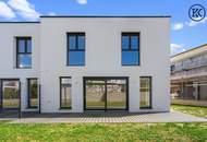 Moderne Doppelhaushälfte im belagsfertigen Zustand