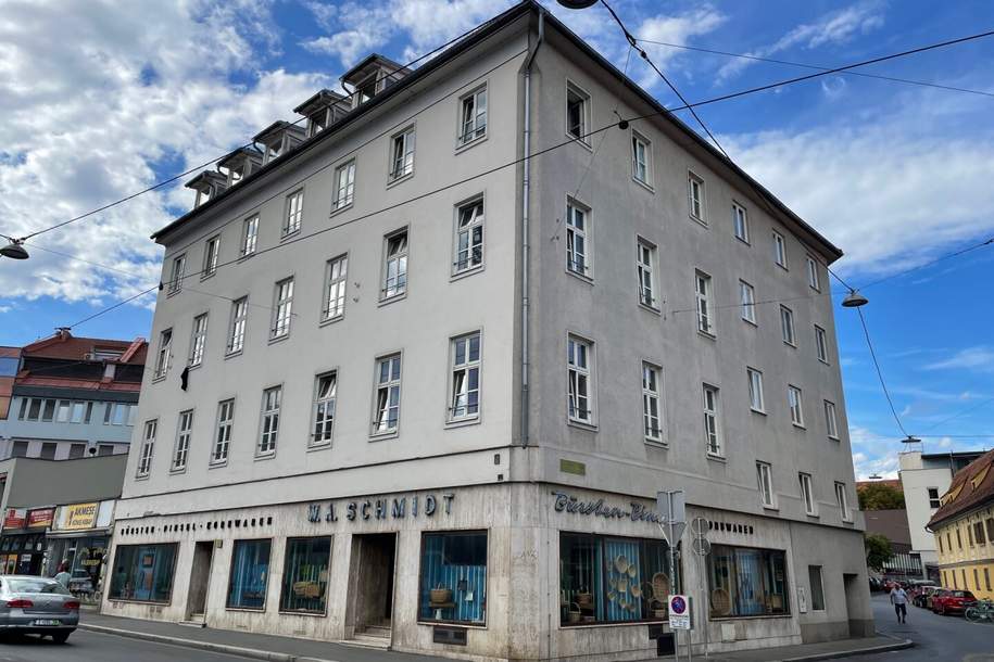 Graz-Zentrum: Rendite ab Tag eins: Gut aufgeteilte, vermietete 2-Zi-Wohnung! Nur 2% Maklerprovision, 2.OG, Top 08 mit 55m², Wohnung-kauf, 115.000,€, 8020 Graz(Stadt)