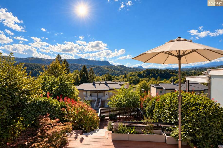 Traumhafter Rundumblick - helle Ferienwohnung mit großzügigen Terrassen in Keutschach am See in Kärnten!, Wohnung-kauf, 275.000,€, 9074 Klagenfurt Land
