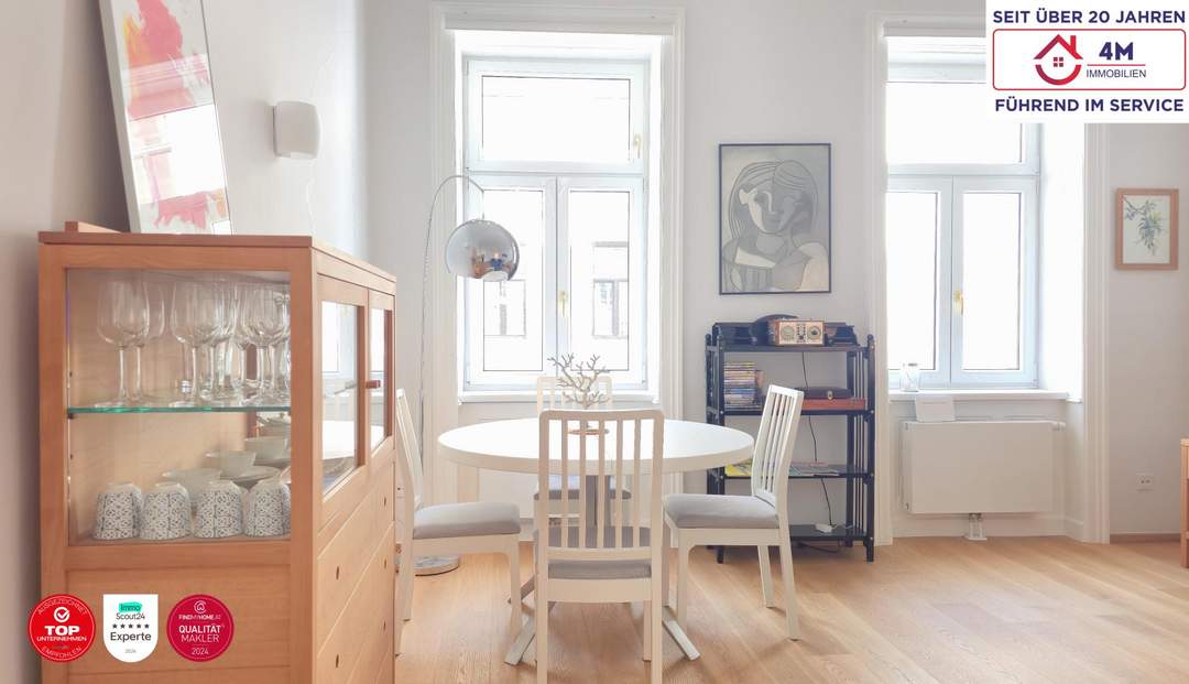 Altbau mit Klasse: modernisiert, hell und ruhig – Wohnen im 8. Bezirk