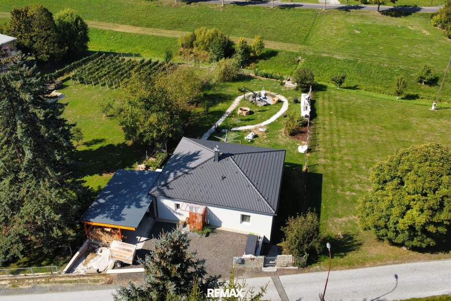 HAUS | BUNGALOW Wohntraum auf einer Ebene | BJ 2021 im Idyllischen im Südburgenland – nur 10–15 Min. nach Fürstenfeld, Haus-kauf, 270.000,€, 7562 Jennersdorf