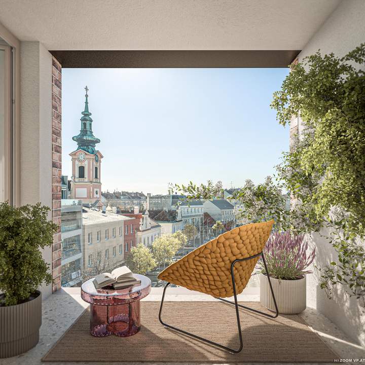 Ausgezeichnete 2-Zimmer-Wohnung mit Loggia