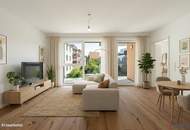 Heller Erstbezug | Hofseitige 2-Zimmerwohnung mit Balkon | Luftwärmepumpe | nähe Liesing & Riverside