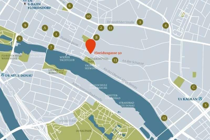 Tiefgaragenplatz in der Floridusgasse 50 – € 99 brutto, provisionsfrei, Wohnung-miete, 99,00,€, 1210 Wien 21., Floridsdorf