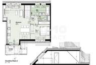 BEIM DONAUUFER: Lichtdurchflutete, klimatisierte Dachgeschoßwohnung mit Dachterrassen über den Dächern von Wien