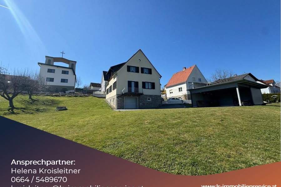 Einfamilienhaus mit zusätzlichem Baugrund direkt daneben – in Rohrbach a.d. Lafnitz, Haus-kauf, 259.000,€, 8234 Hartberg-Fürstenfeld