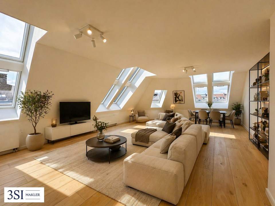 Exklusives Wohnen im 2. Dachgeschoß – großzügige Maisonette-Wohnung mit Terrasse