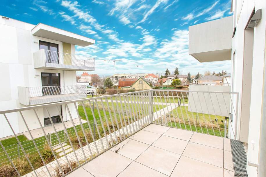 Sonnige Wohnung mit Blick ins Grüne, Balkon und Garage!, Wohnung-miete, 990,00,€, 1210 Wien 21., Floridsdorf