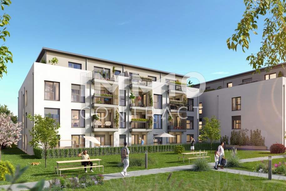 Urbanes Leben im Wohnpark Obergrafendorf, Wohnung-kauf, 234.000,€, 3100 Sankt Pölten(Stadt)