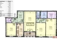 Helle 4-Zimmer-Wohnung (ca. 93 m²) mit Loggia und Parkblick. Master-Schlafzimmer mit eigenem Badezimmer.