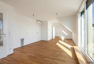 KOMPLETT HOFSEITIGER DG-ERSTBEZUG | Ca. 10 m² Balkon/Terrasse | Nähe Alte Donau | Fernwärme | TG-Stellplatz optional | Ideal für Anleger oder Eigennutzer | Nachhaltiges Projekt