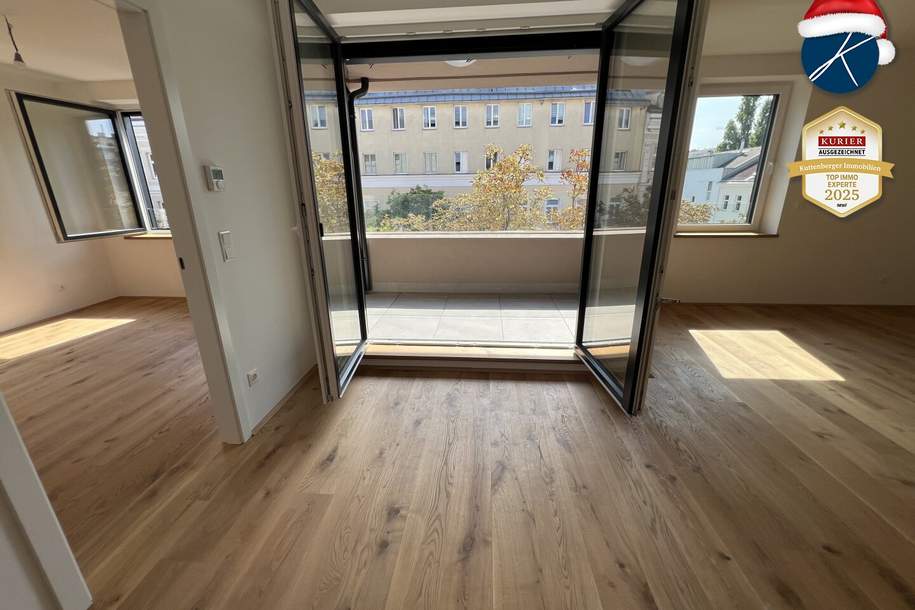 *Superprojekt: ''Über den Baumwipfeln" Top 44 Erstklassige 2-Zimmer Loggia - Wohnung + TRAUMHAFTE SÜDAUSRICHTUNG mit Blick auf die Kastanienbäume, Wohnung-kauf, 329.000,€, 1100 Wien 10., Favoriten