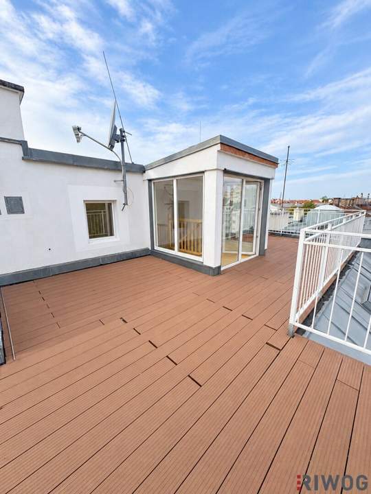 **Ruhelage, Hell mit XXL-Dachterrase und in nur 10min zur Donauinsel**