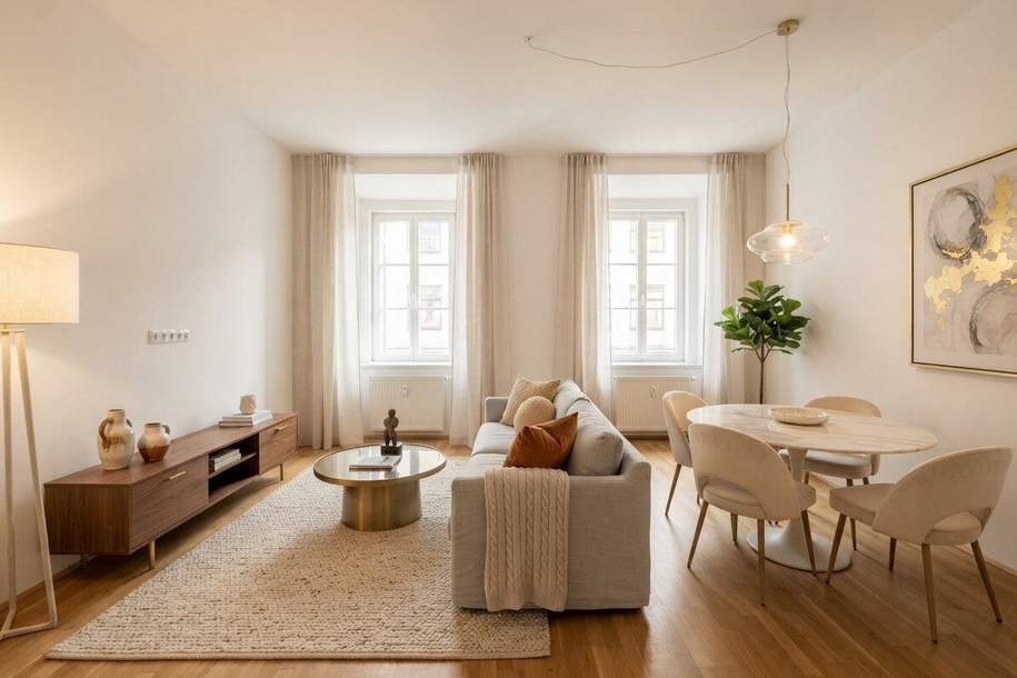 Modernes Altbaujuwel mit Loggia und Terrasse in zentraler Innenstadtlage, Wohnung-miete, 890,00,€, 9020 Klagenfurt(Stadt)