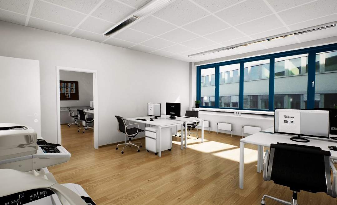 Moderner Büroneubau am Franzosengraben