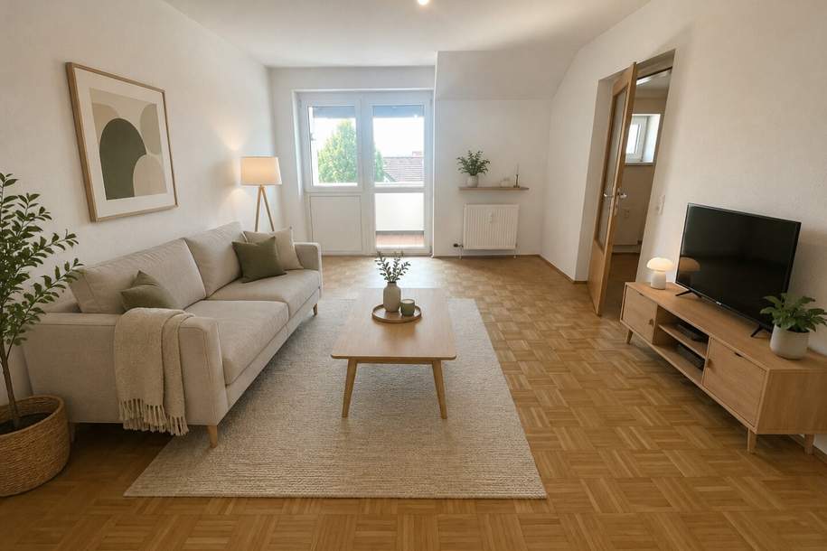 DACHGESCHOSSWOHNUNG MIT BALKON im nachgefragten Stadtteil Bindermichl-OED - sofort verfügbar! Befristet auf 5 Jahre, Wohnung-miete, 725,14,€, 4020 Linz(Stadt)