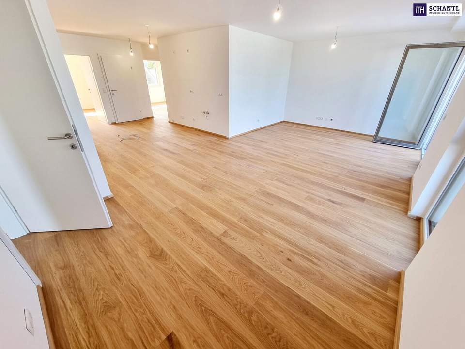 Frühlingsaktion! WOW - Die Gelegenheit! Perfekt aufgeteilte 4-Zimmer Wohnung mit Traumterrasse! Erdwärme + Ruhelage + Tiefgarage + Ideale Ost-West Ausrichtung! Nachhaltig und zukunftssicher investiert!
