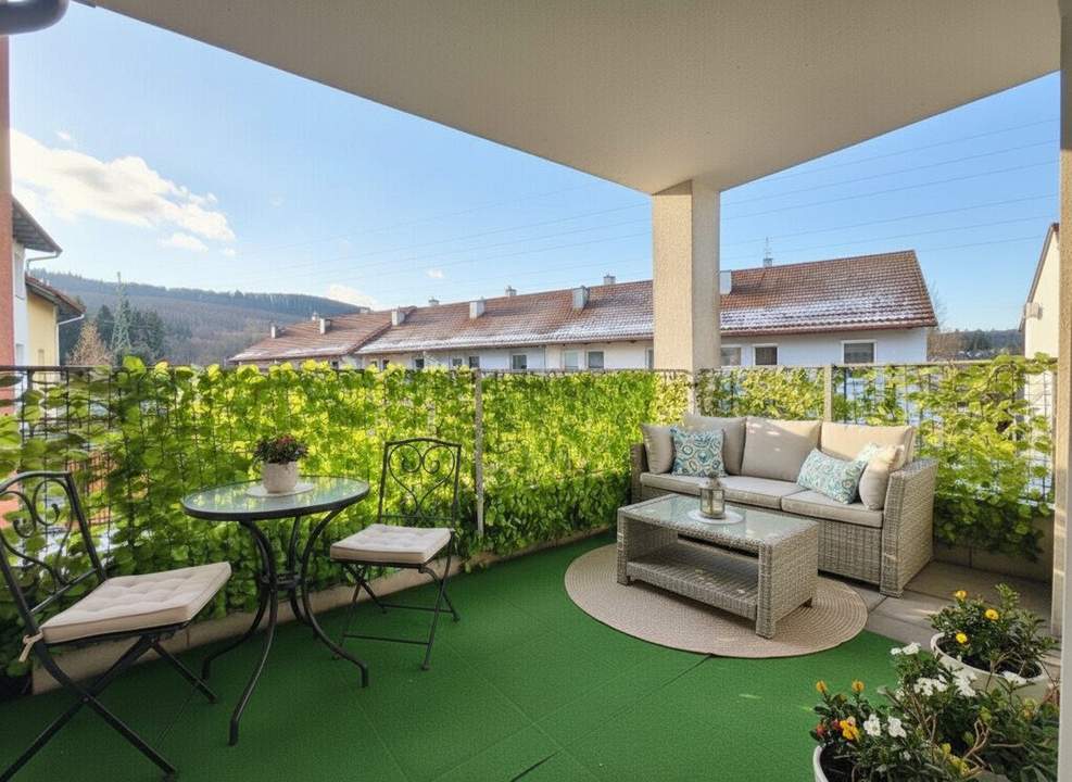 Großzügige 3-Zimmer-Wohnung mit Süd-Balkon, Grünblick &amp; Top-Anbindung in Pressbaum