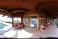 Entzückendes Haus mit Naturbadeteich, Sauna, Jacuzzi in ruhiger idylischer Lage am Güssinger Hügelland mit Traumaussicht