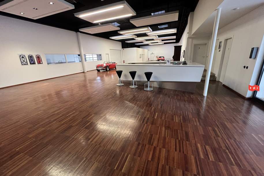 Edler Schauraum für PKW oder Motorradhandel inklusive Werkstatt und großer Lagerhalle, Gewerbeobjekt-miete, 8.100,00,€, 4311 Perg