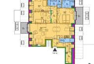 Hofruhelage: Klimatisierte DG-Wohnung und zwei Terrassen