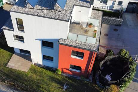 Modernes Familienhaus (2019) mit 6 Zimmern, Wohnkeller, Dachterrasse, Garten und 2 Stellplätzen, Haus-kauf, 849.000,€, 2351 Mödling