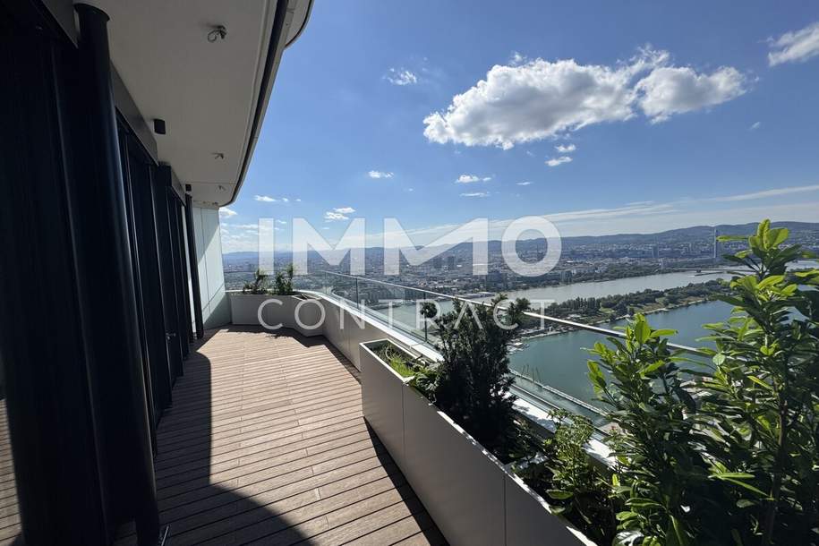 ERSTBEZUG: Doorman, exklusiver Members Club (Gym, Sauna, Pool, Bar), Lounge - Top Ausblick, Wohnung-kauf, 2.331.500,€, 1220 Wien 22., Donaustadt