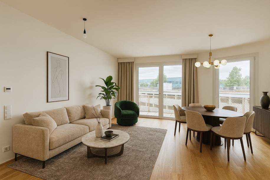 Investieren statt träumen! - 2 Zimmer Erstbezug und provisionsfrei - Gerasdorfer Straße, Wohnung-kauf, 285.000,€, 1210 Wien 21., Floridsdorf