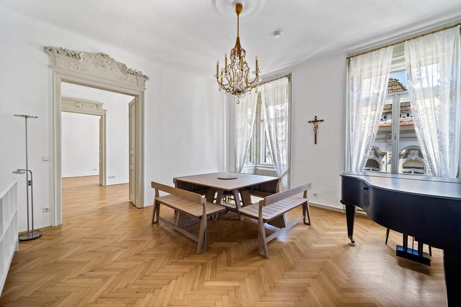 Wohnen wie im alten Wien! Traumhafte klassische Altbauwohnung mit Rohdachboden Nähe Schönbrunn und U 4, Wohnung-kauf, 949.000,€, 1140 Wien 14., Penzing