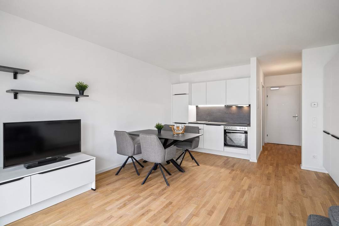 SOFORT WOHNEN! 1 Zimmerwohnung Fertig möbliert & Garten! ERSTBEZUG