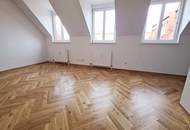 DACHGESCHOSS! MQ-Nähe, sonnige 95 m2 Maisonette mit Terrasse, Wohnküche, 2 Zimmer, 2er-WG-geeignet, Galerie, Burggasse