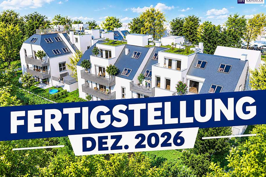 SCHWARZLAKENAU | Direkt am grünen Park | Neubauwohnungen mit Wärmepumpe & PV-Anlage | ÜBERGABE steht kurz bevor! (Marchfeldkanal, Neue Donau), Wohnung-kauf, 387.387,€, 1210 Wien 21., Floridsdorf