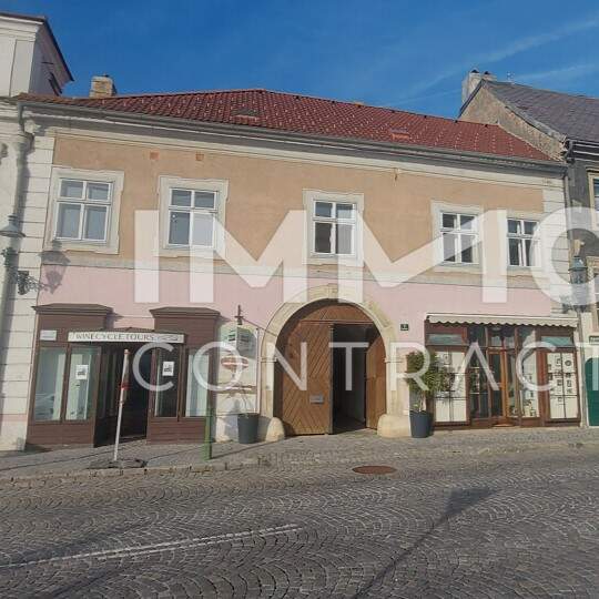 WOHN-UND GESCHÄFTSHAUS AUS DEM 16. JAHRHUNDERT IM HERZEN VON LANGENLOIS 100 m Kellerröhre, Nebengebäude, Innenhof, Geschäftslokale, usw.