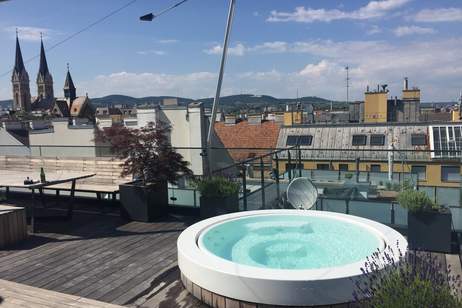 Exklusives 3-Zimmer Penthouse mit Whirlpool, Nähe Nußdorfer Straße, Wohnung-miete, 5.040,24,€, 1090 Wien 9., Alsergrund