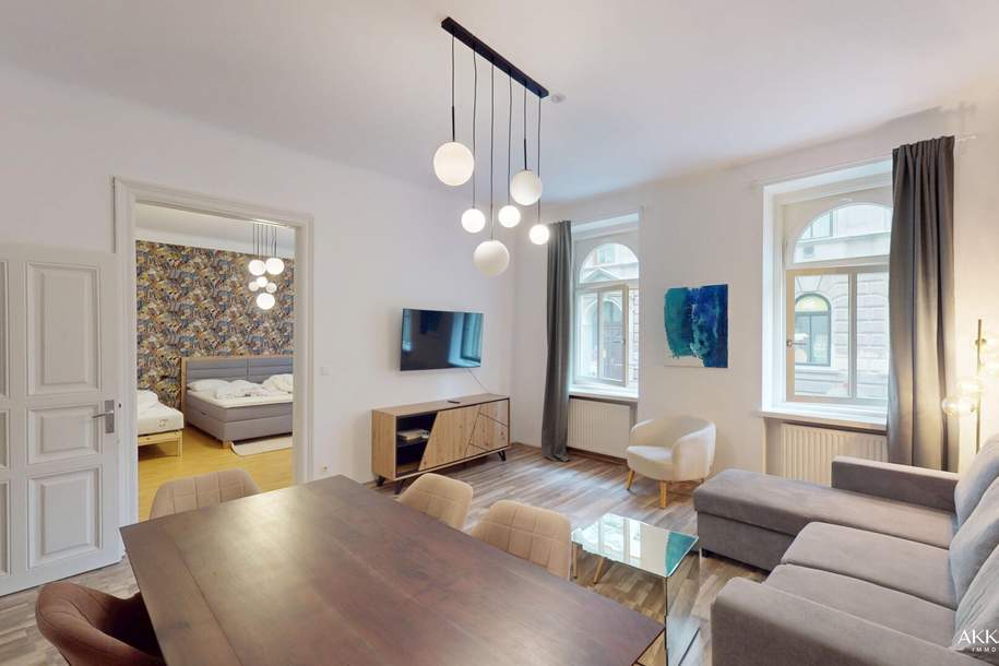 Nähe U4 I 2 Zimmer I Komplett möbliert, Wohnung-miete, 1.520,00,€, 1120 Wien 12., Meidling