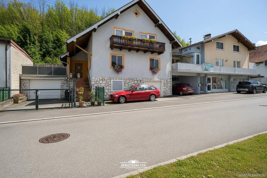 Zwei Häuser mit 3 Wohnungen und Geschäftslokal in Vöcklabruck. Sicher Finanzieren durch Mieteinnahmen., Haus-kauf, 498.000,€, 4840 Vöcklabruck