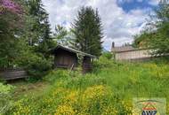 Baugrund mit Gartenhaus und traumhaftem Ausblick!