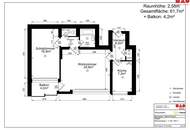 Ab sofort verfügbar – großzügige 2-Zimmer-Wohnung mit Loggia und Lift in Linz/Bindermichl! Wohnung wurde GENERALSANIERT!