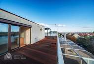Leben über den Dächern Wiens: 110 m²-Terrassenwohnung mit Dachterrasse, Weitblick & Lift bis in die Wohnung – perfekt für WGs