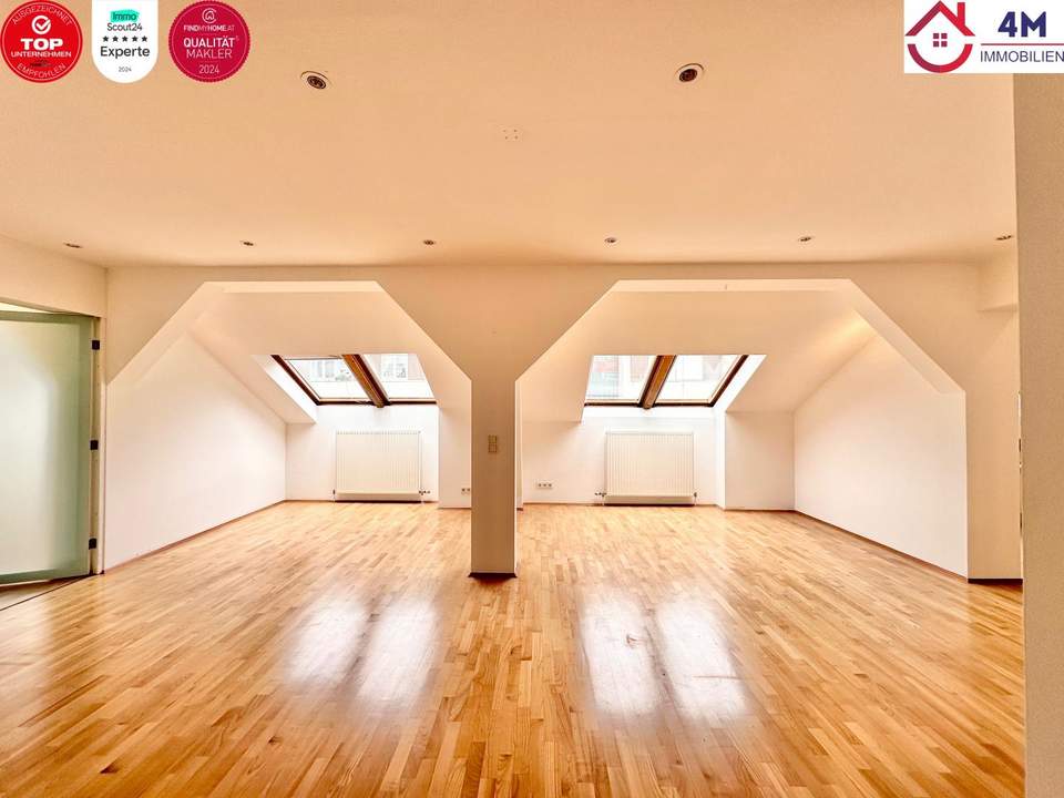 Traumhafte loftartige DG-3,5 Zimmer-Wohnung mit Terrasse 1030 Wien , Nähe U3