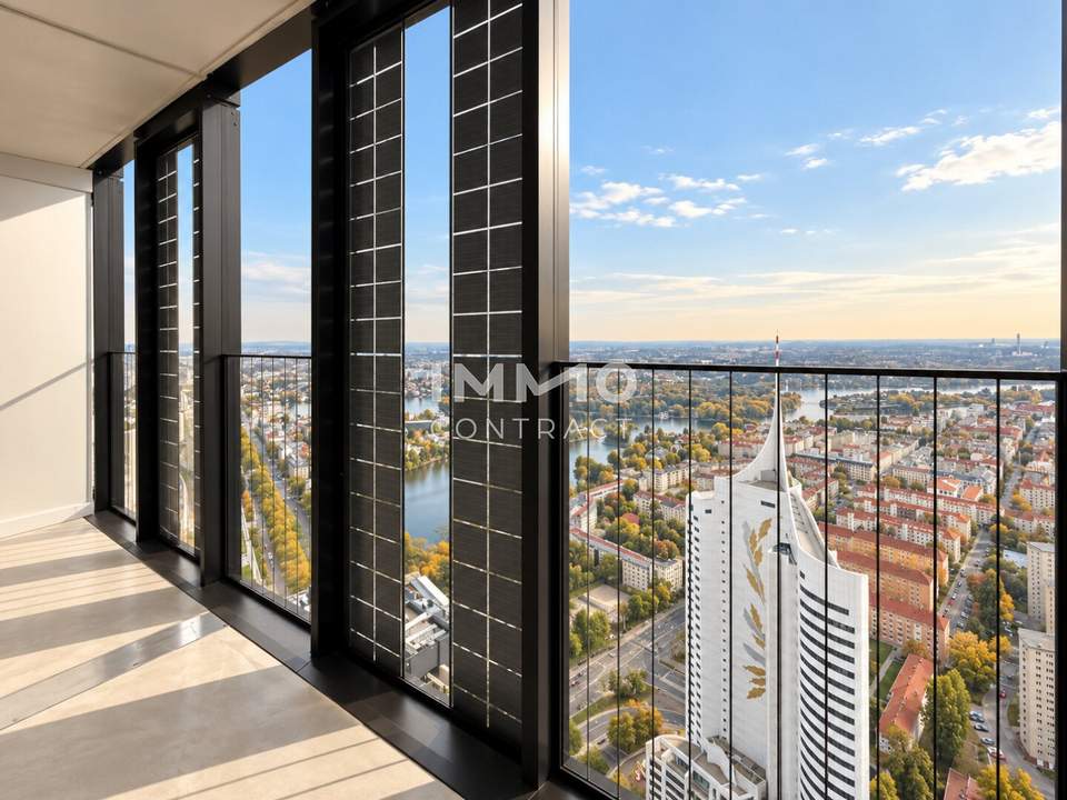 DC2 Tower - 45. Etage Morning Glory Studio mit traumhafter Freifläche ERSTBEZUG